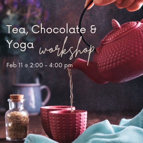tea chocolate yoga valentines partner yoga